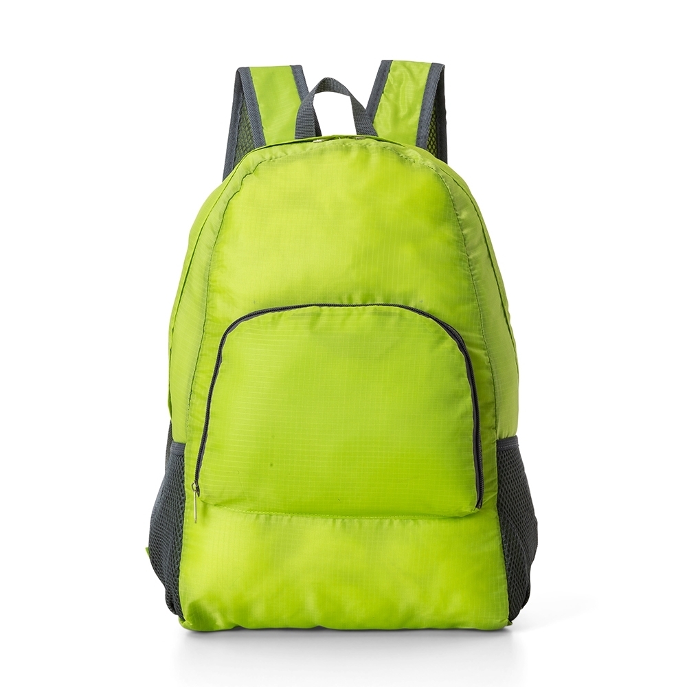MOCHILA DE NYLON DOBRÁVEL 21L SPX-18539-VD NA COR VERDE
