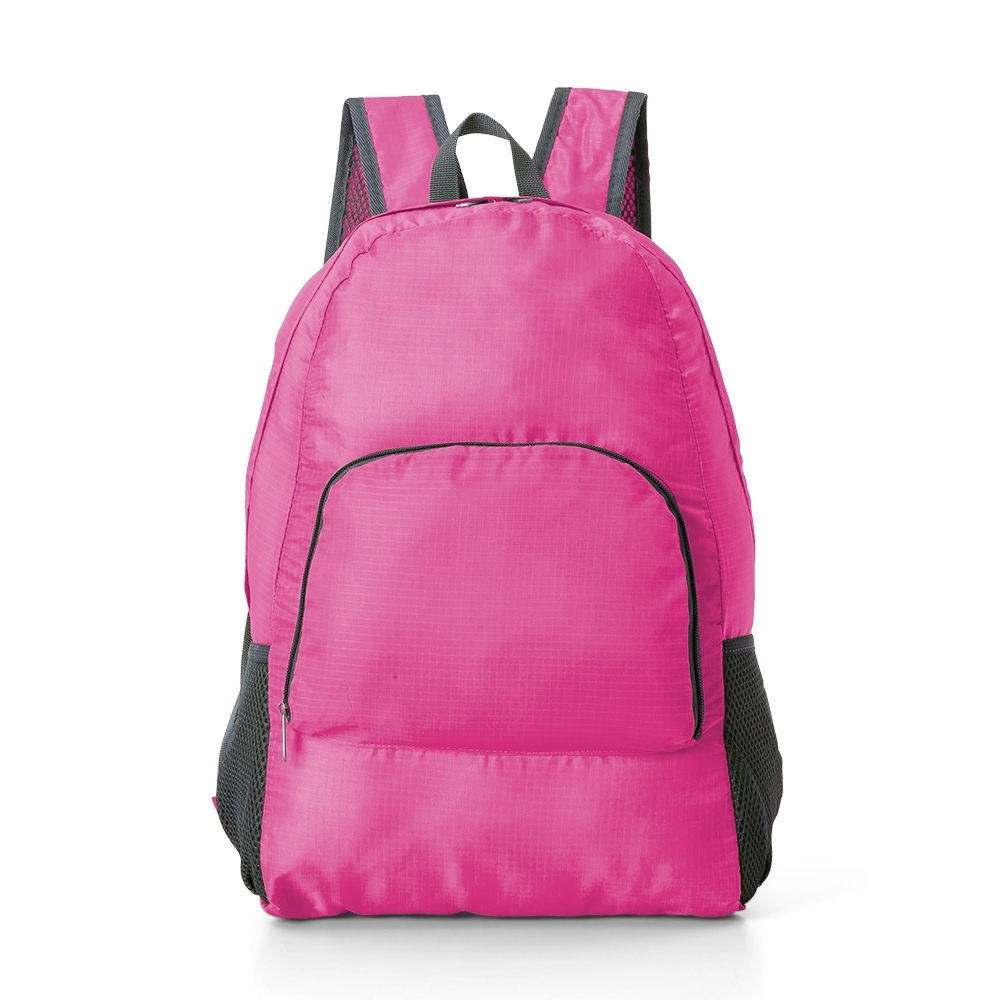 MOCHILA DE NYLON DOBRÁVEL 21L SPX-18539-PNK NA COR ROSA