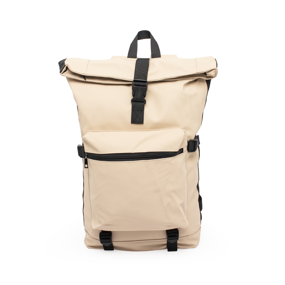 MOCHILA DE COURO SINTÉTICO 41L SPX-07033-BEG NA COR BEGE