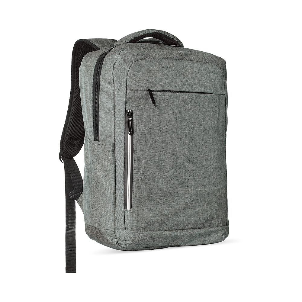 MOCHILA DE NYLON USB 20L SPX-09761-CIN NA COR PRATA