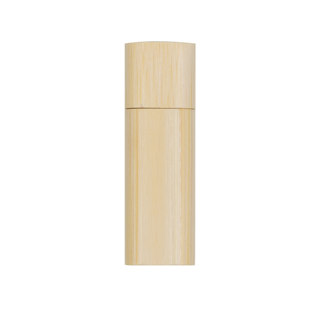 PEN DRIVE BAMBU REDONDO 4 GB  COM TAMPA  SPX-038-4GB-MAD NA COR MADEIRA
