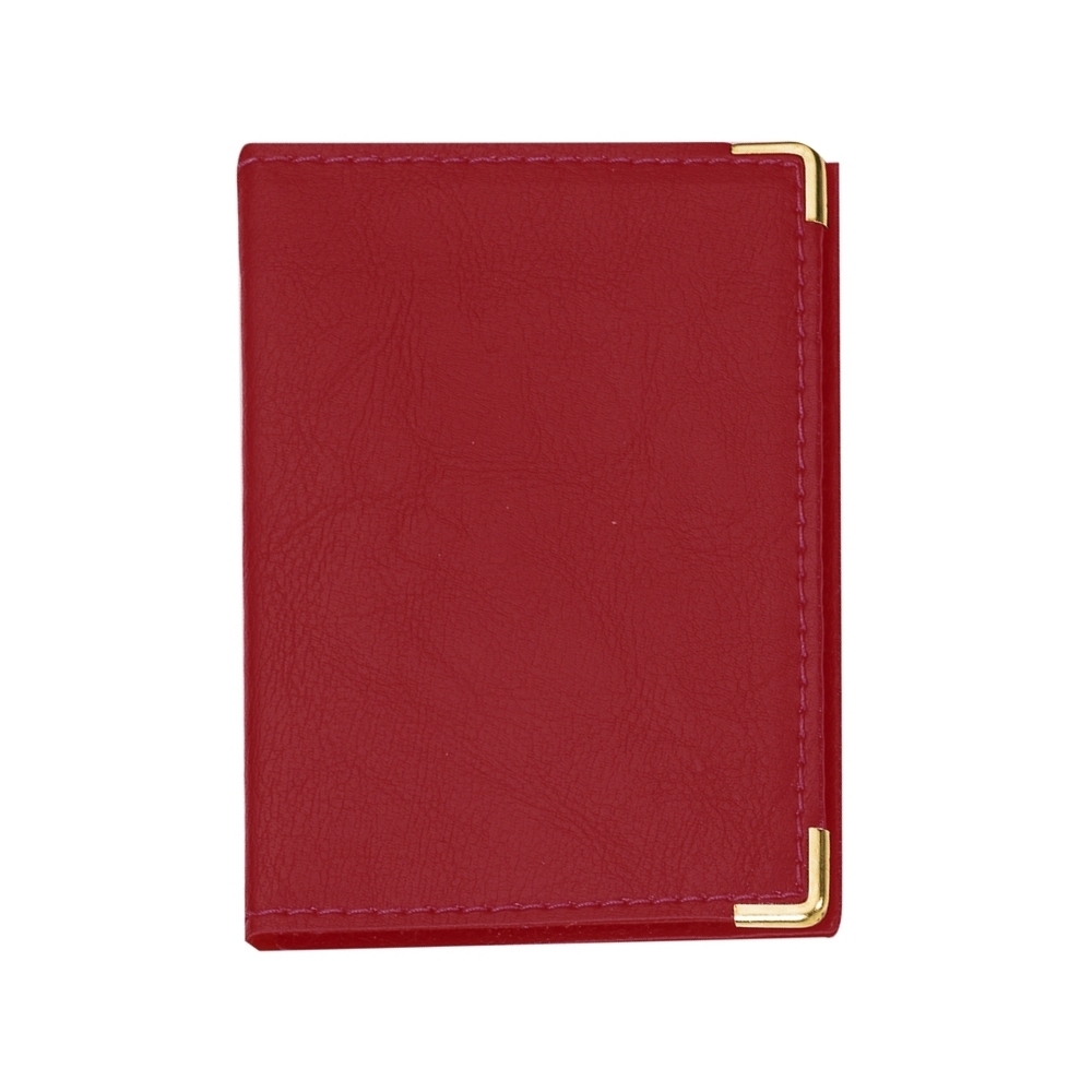 PORTA DOCUMENTO EM COURO SINTÉTICO SPX-12385CD-VM NA COR VERMELHO