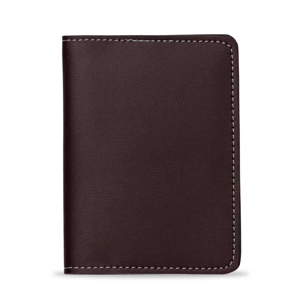 PORTA PASSAPORTE BIDINS  SPX-13123B-MAR NA COR MARROM