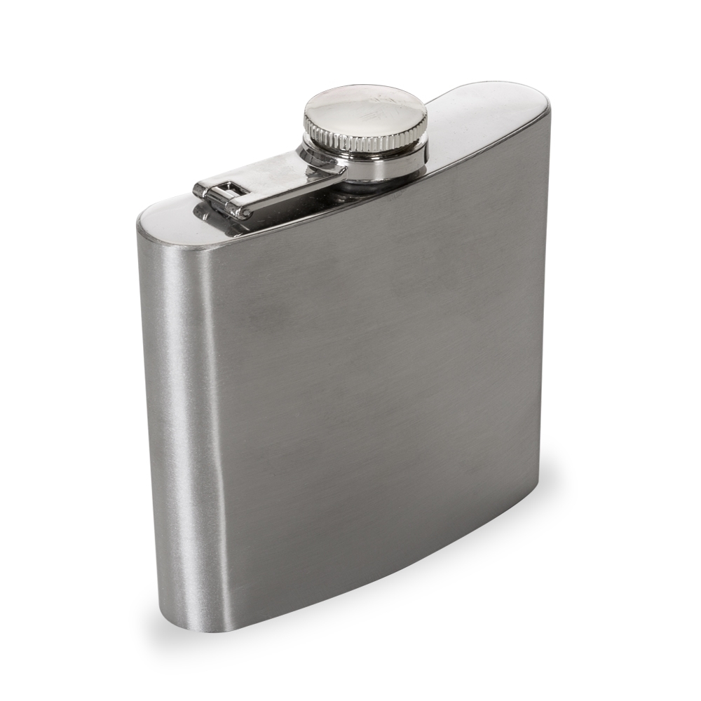 PORTA WHISKY INOX 6 OZ SPX-10390-INO NA COR PRATA