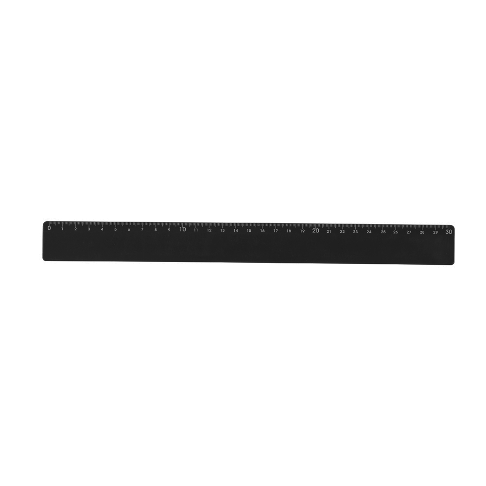 RÉGUA PLÁSTICA 30CM  SPX-P@13763-PRE NA COR PRETO