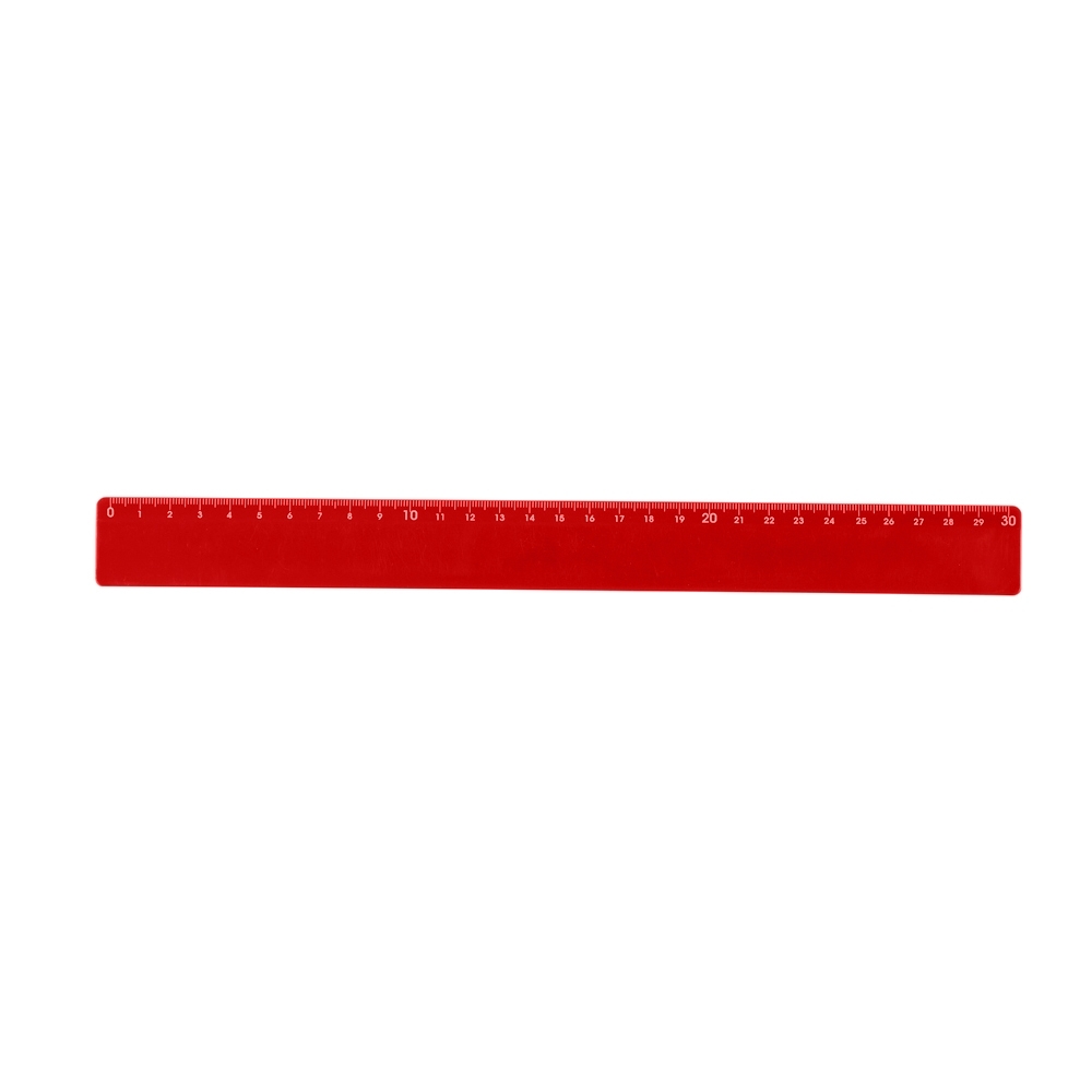 RÉGUA PLÁSTICA 30CM  SPX-P@13763-VM NA COR VERMELHO
