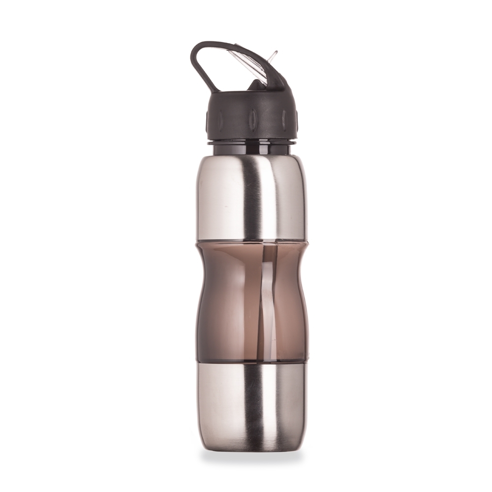 SQUEEZE PLASTICO C/ METAL 600ML SPX-02048-FUM NA COR INOX