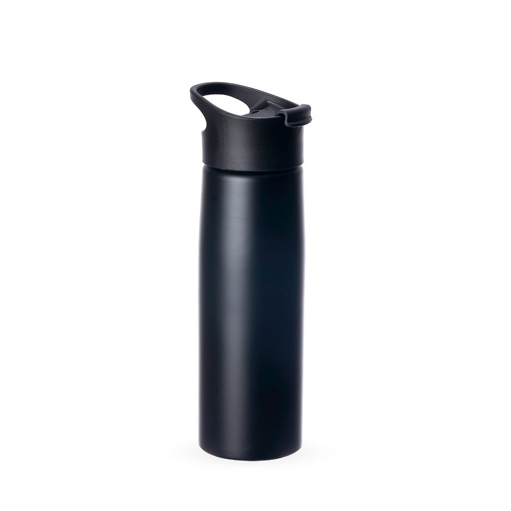 SQUEEZE ALUMINIO 750ML C/ BICO  SPX-18638-PRE NA COR PRETO