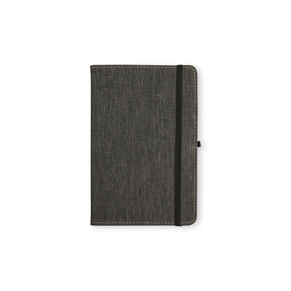 CADERNETA EM LINHO SPX-15314-PRE NA COR PRETO