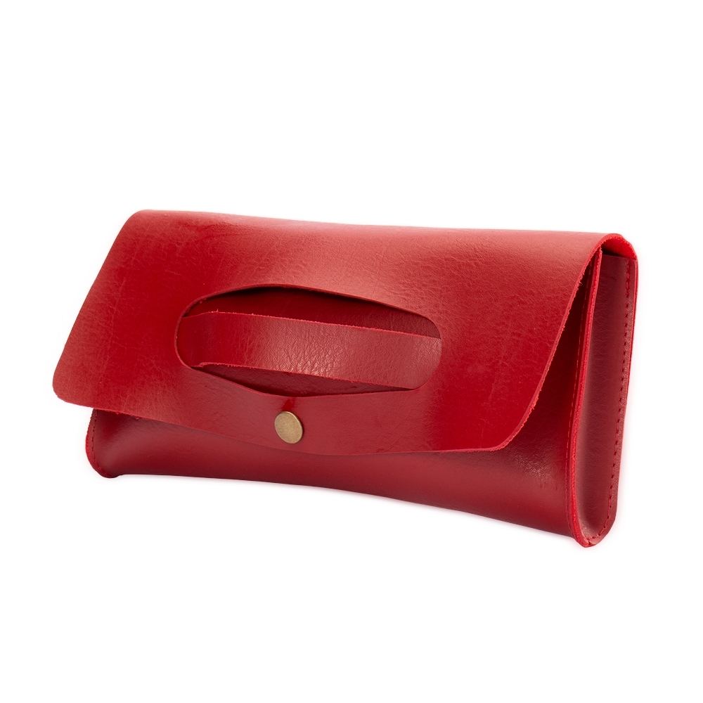 CARTEIRA DE MÃO COURO SINTÉTICO SPX-15281-VM NA COR VERMELHO
