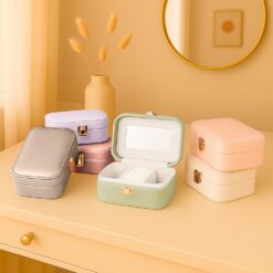 PORTA-JOIAS COM ESPELHO SPX-09117-LIL NA COR ROXO