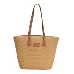 BOLSA FIO DE PAPEL TORCIDO SPX-09009-MAE NA COR MARROM