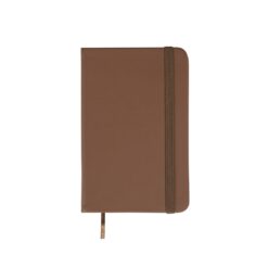 CADERNETA EMBORRACHADA S/ PAUTA SPX-03009S-MAR NA COR MARROM