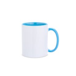 CANECA CERÂMICA 330ML SPX-13282-BCO/AZC NA COR BRANCO