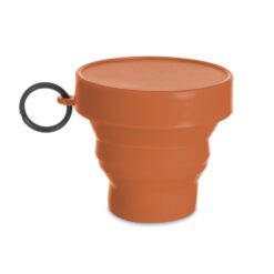 COPO RETRÁTIL EMBORRACHADO SPX-P@14273-LAR NA COR LARANJA