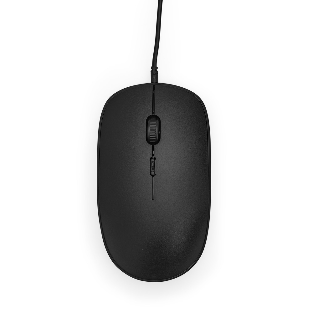 MOUSE COM FIO SPX-09075-PRE NA COR PRETO