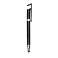 CANETA PLASTICA TOUCH C/ SUPORTE SPX-14968-PRE/PRE NA COR PRETO