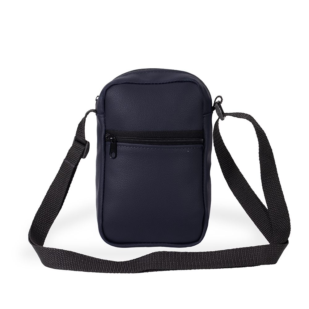 BOLSA DE OMBRO COURO SINTÉTICO SPX-15387A-AZE NA COR AZUL