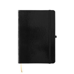 CADERNETA LAMINADA COM PAUTA SPX-15460P-PRE NA COR PRETO