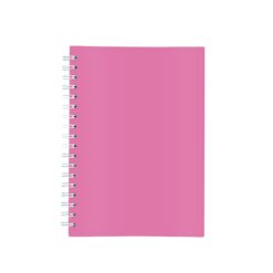 CADERNO LAMINADO COM PAUTA SPX-15466-ROS NA COR ROSA