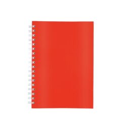 CADERNO LAMINADO COM PAUTA SPX-15466-VM NA COR VERMELHO