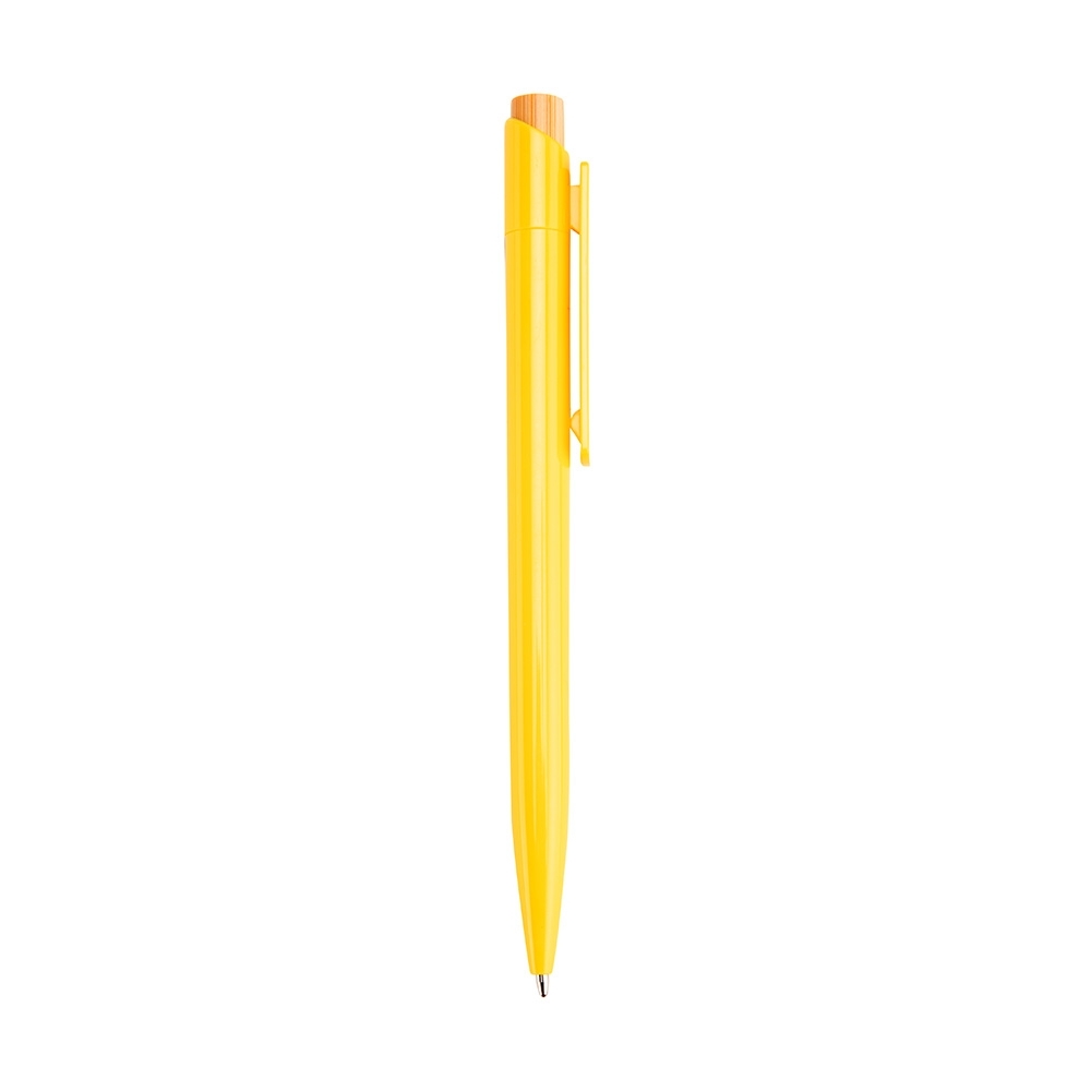 CANETA PLÁSTICA SPX-09229-AMA NA COR AMARELO