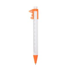 CANETA PLÁSTICA PAQUIMETRO SPX-09254-BCO/LAR NA COR BRANCO