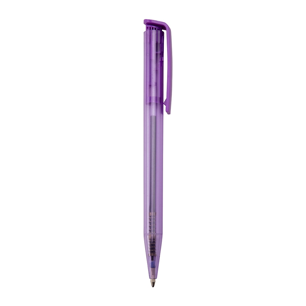 CANETA PLÁSTICA SPX-13630T-ROX NA COR ROXO