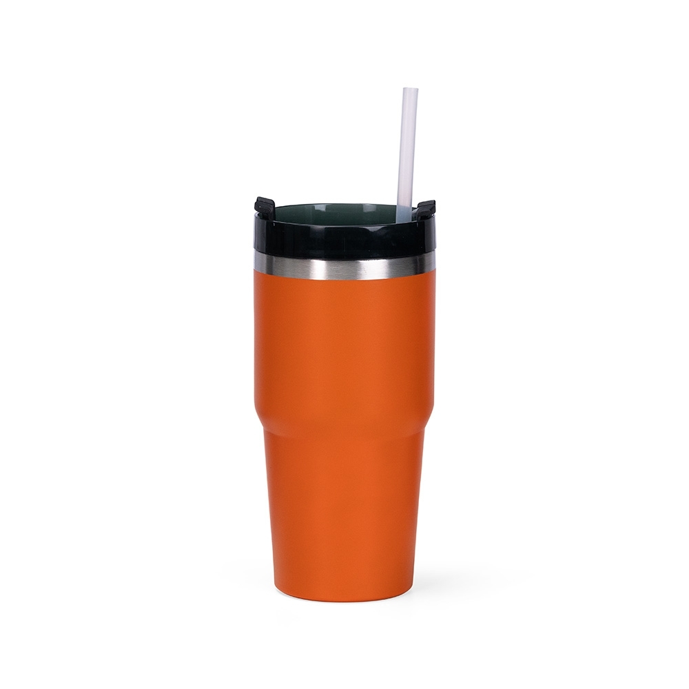 COPO TÉRMICO 600ML SPX-09196-LAR NA COR LARANJA