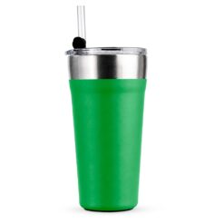 COPO TÉRMICO COM CANUDO 550ML SPX-P@18655-VDE NA COR VERDE