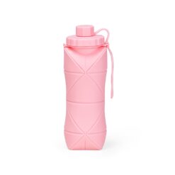GARRAFA DOBRÁVEL SILICONE 600ML SPX-19170-ROS NA COR ROSA