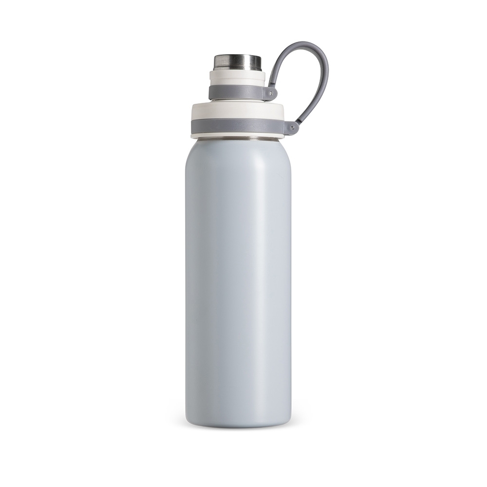GARRAFA INOX 800ML SPX-19062-CZC/BCO NA COR CINZA