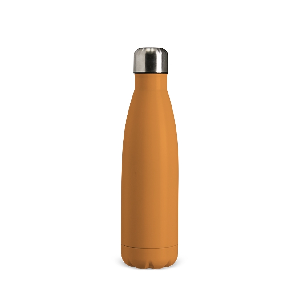 GARRAFA TÉRMICA COM TAMPA INOX 500ML SPX-08331-LAR NA COR LARANJA