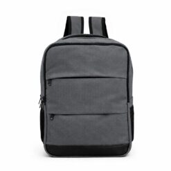 MOCHILA COURO SINTÉTICO 20L SPX-15386-CIN/PRE NA COR CINZA