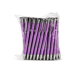 PACOTE COM CANETAS PLÁSTICAS SPX-P@08578-VIO NA COR ROXO