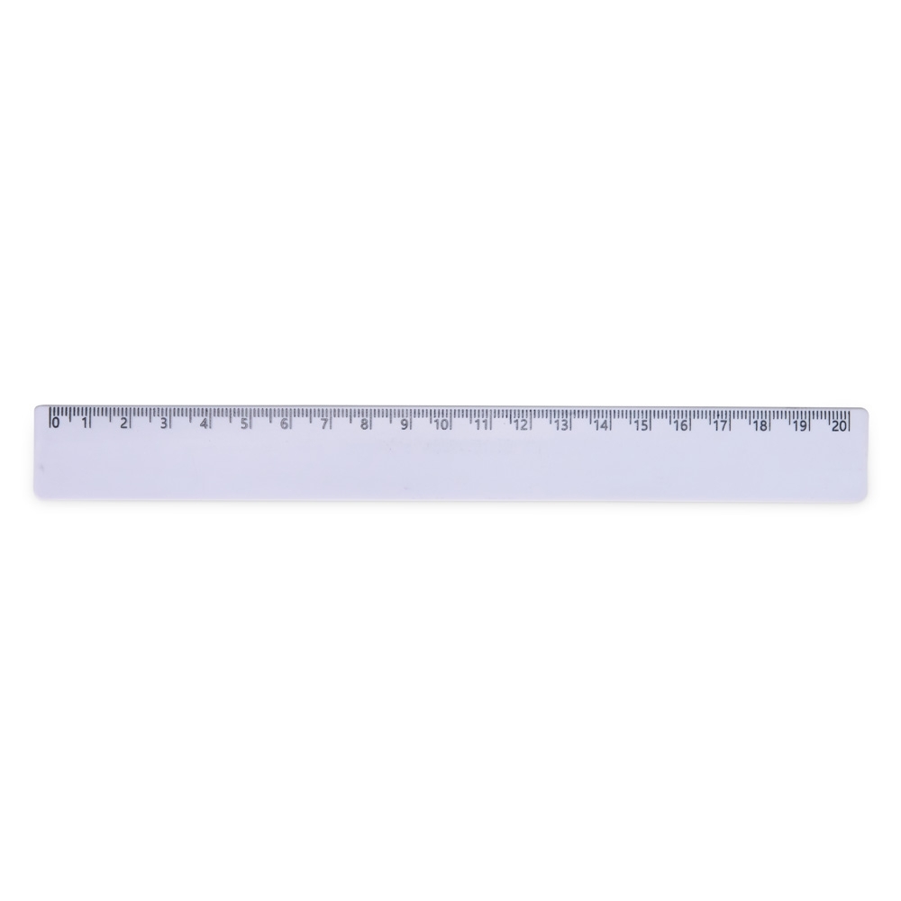 RÉGUA PLÁSTICA 20CM SPX-13724A-BCO NA COR BRANCO